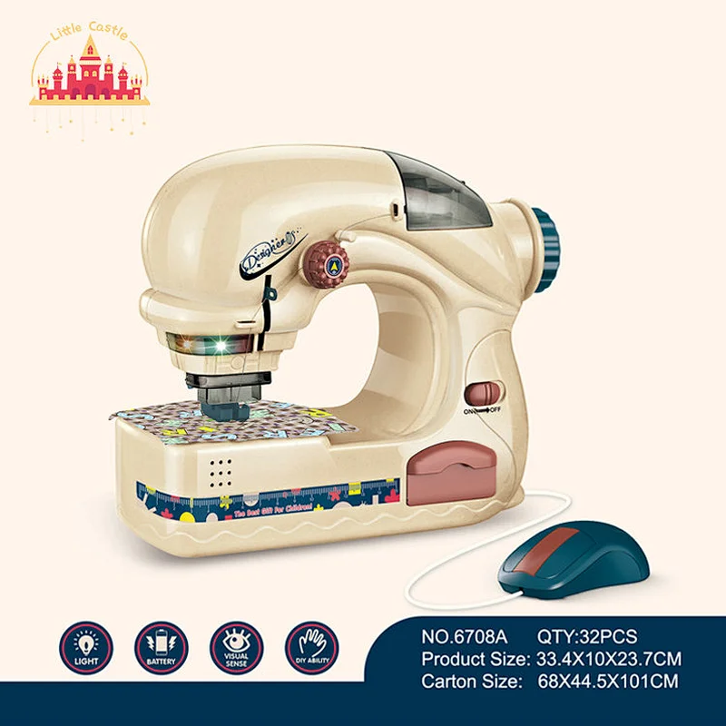 Children plastic electric light small sewing machine toy SL10D188