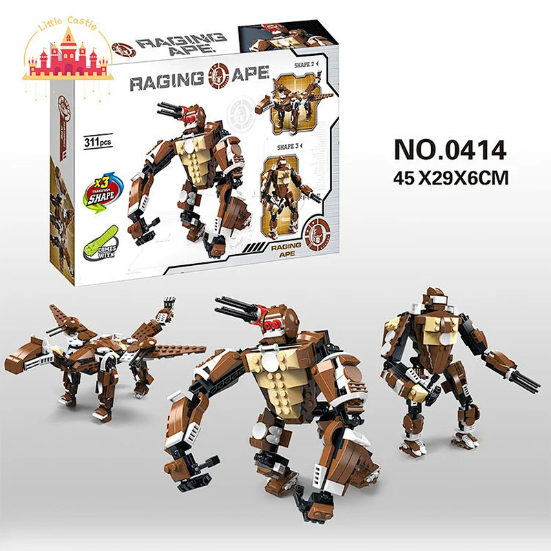 331Pcs Rampage Gorilla Model Building Block Toy Plastic 3 In1Educational Toy For Kids SL13A087