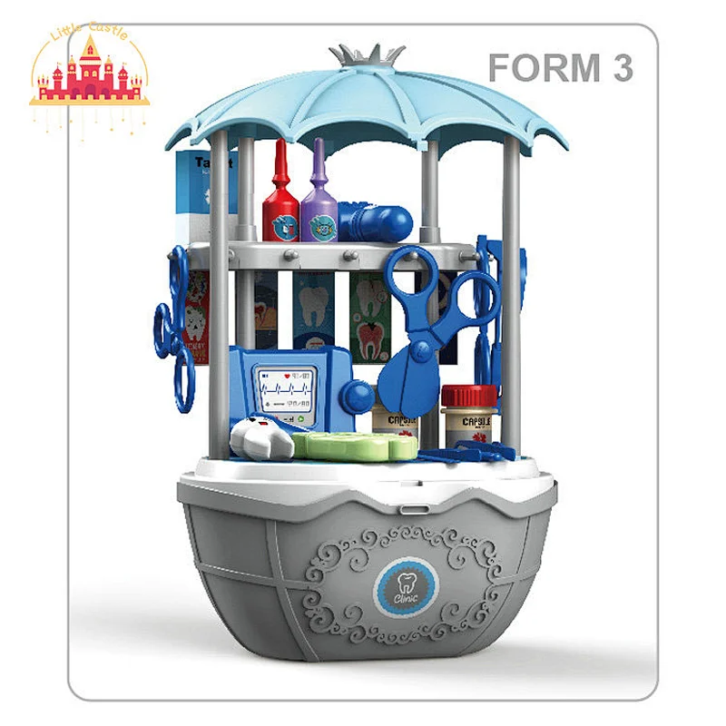 Early children education toy 40pcs plastic pretend play doctor cart toy for children SL10G031