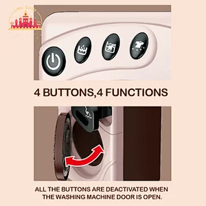 Educational Toy Play House Appliance Mini Electric Toy Washer with 4 Buttons SL10D240