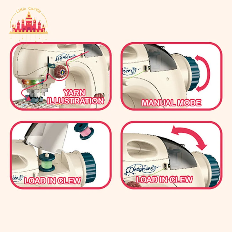 Factory direct sale plastic medium sewing machine toy kids educational toy SL10D189