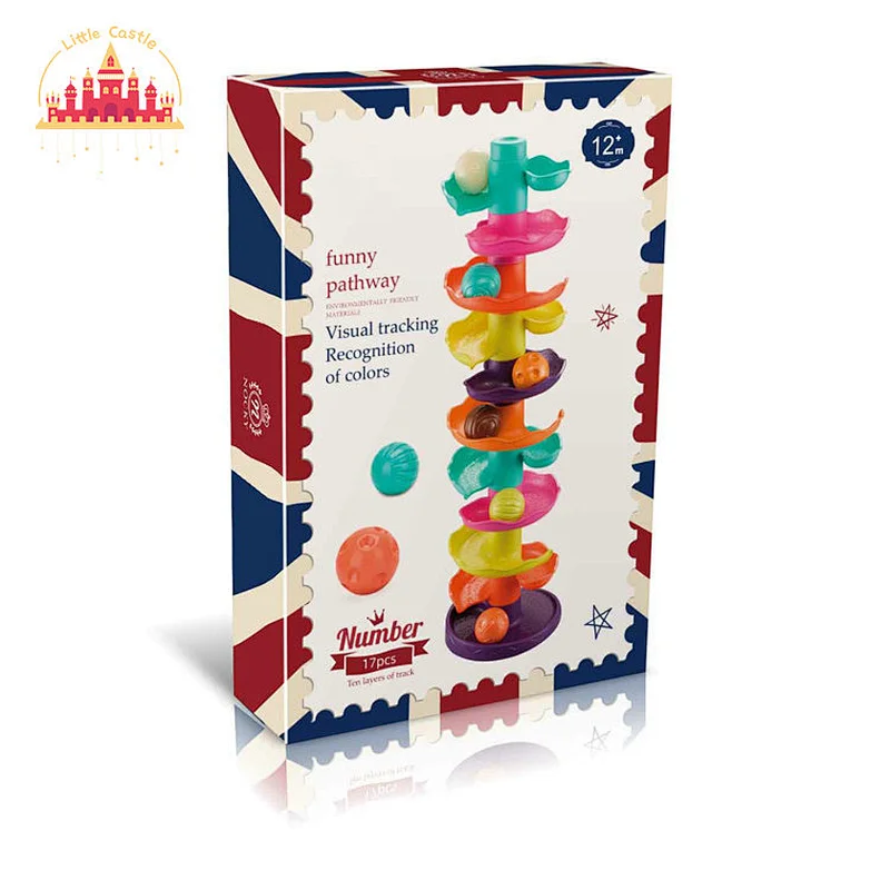 Early Educational Toy Plastic Colorful Ball Slide Rolling Track For Kids SL04E001