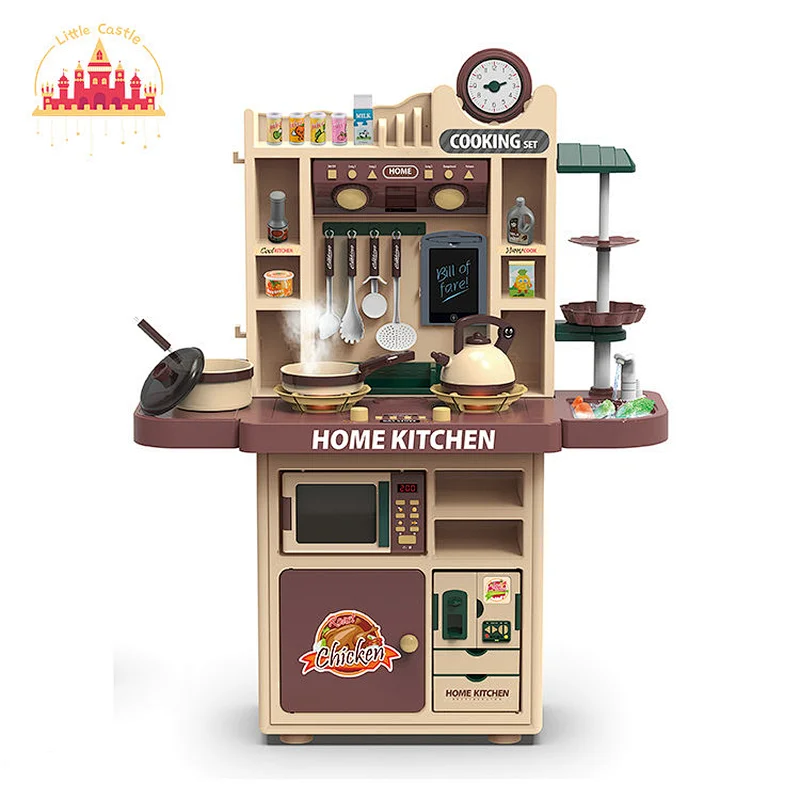Luxury Plastic Pretend Playing Spray Kitchen Toys Cooking Table Game for Kids SL10C020