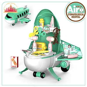 High Quality Trolley Case Pretend Play 18 Pcs Plastic Doctor Set Toys For Kids SL10G314