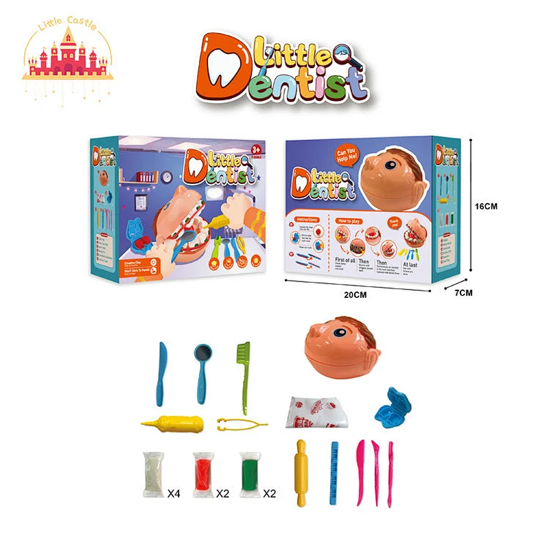 New Design Kids Pretend Play DIY Ice Cream Play Dough Toys With Mould Set SL01A456