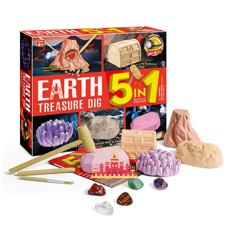 5 In 1 Magic World Excavation Set Handmade Digging Toy For Kids SL17A082