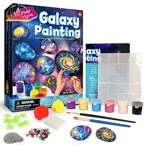 New Design Educational DIY Galaxy Rock Painting Arts and Crafts Kit For Kids SL17A049