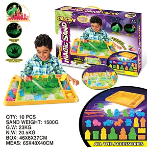 Hot Sale Kids DIY Castle Sand Model Set Magic Glow Space Sand Toy SL01A174