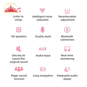 Multifunctional Mic Speaker Portable Wireless Handheld Microphones With Light SL07C006