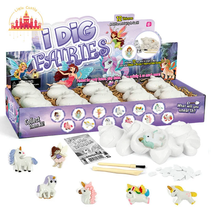 Wholesale Science Physics 12Pcs Mermaid Model Excavation Dig Kit For Kids SL17A066