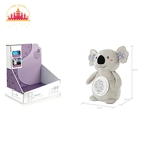 Wholesale Cute Owl Stuffed Night Lamp Soother Projection Plush Toy For Baby SL21E029