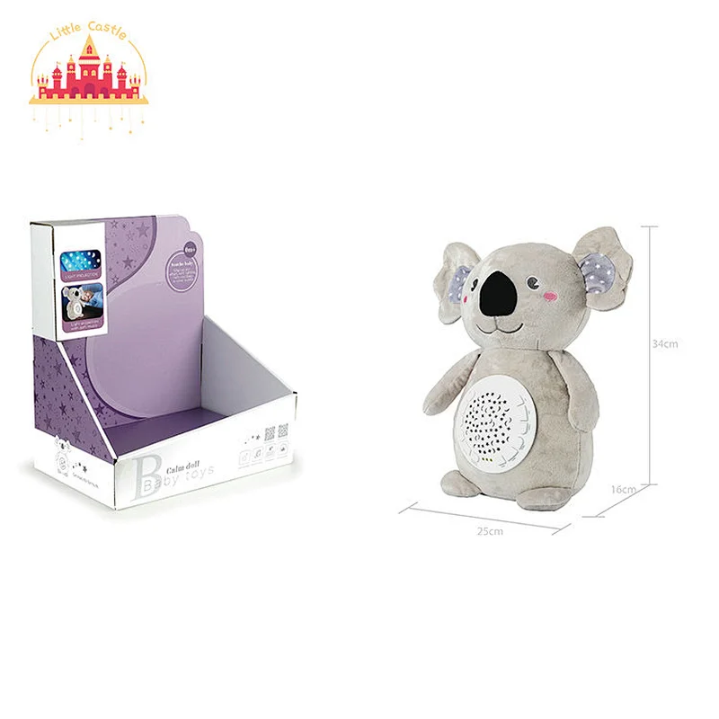 Wholesale Cute Owl Stuffed Night Lamp Soother Projection Plush Toy For Baby SL21E029