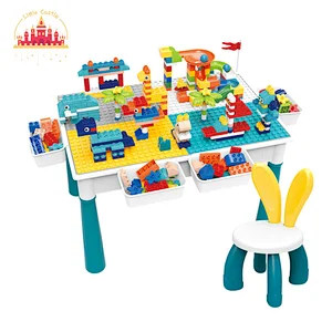 New Design Early Eductional Toy Plastic Building Block Table Set For Kids SL13A512