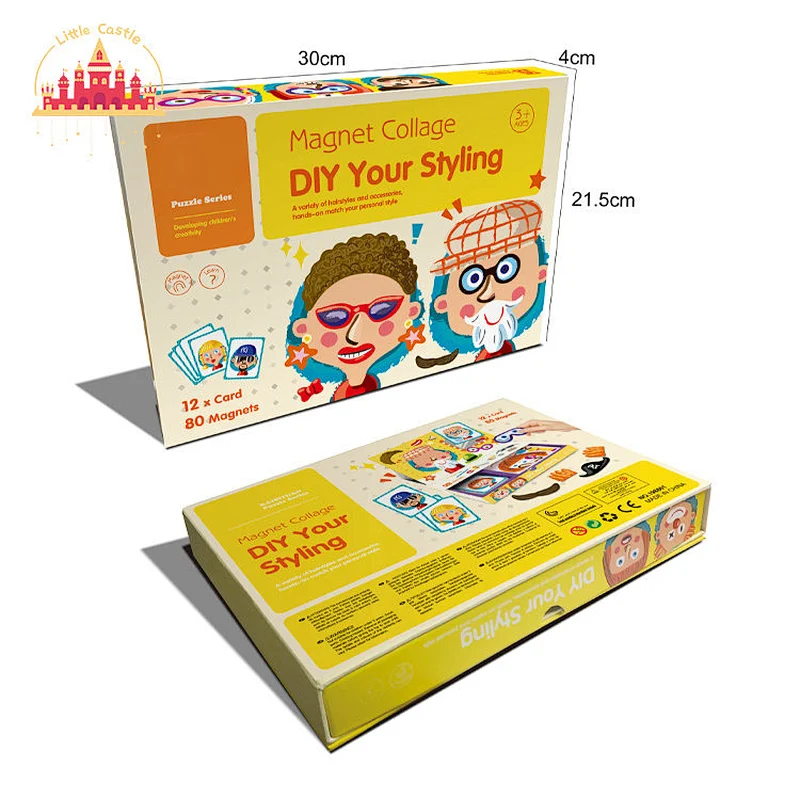 Popular Educational DIY Face Changing Puzzle Game Magnetic Book For Kids SL14D001