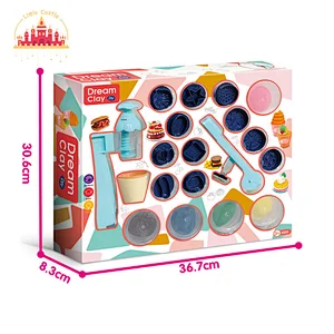 Creative DIY Play Dough Game Non-toxic Ice Cream Clay Toy Set For Kids SL01A405