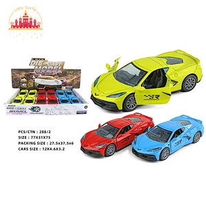 Popular Kids 12 Pcs 1:32 Alloy Pull Back Racing Car Toy With Opening Doors SL04A947