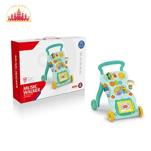Multifunctional Baby Stroller Plastic Musical Push Walker With Activity Toys SL16E037