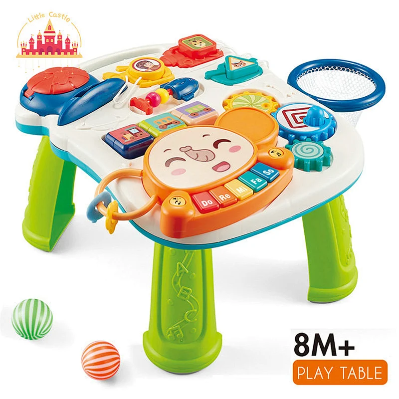 2023 New Multifunctional Activity Table 2 In 1 Plastic Push Walker For Baby SL16E010