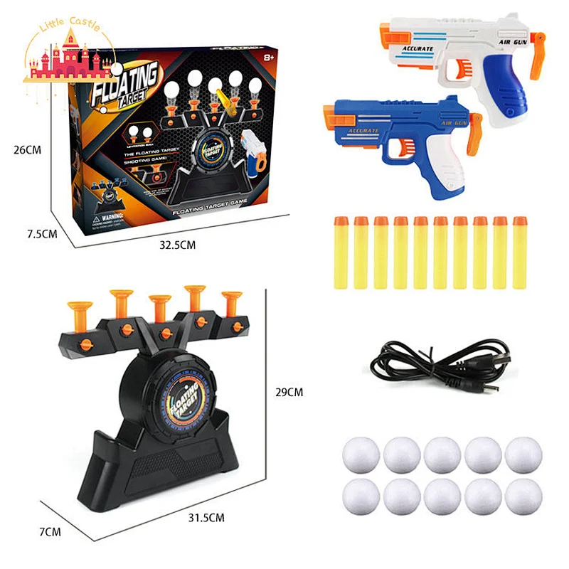 Kids Shooting Game Electric Floating Fly Ball Target With 2Pcs Soft Bullet Gun SL01A142
