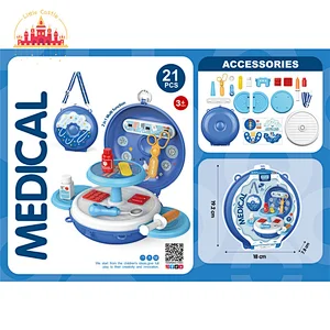 42 Pcs Doctor Set Toy Kids Pretend Role Play Plastic Medical Table SL10G113