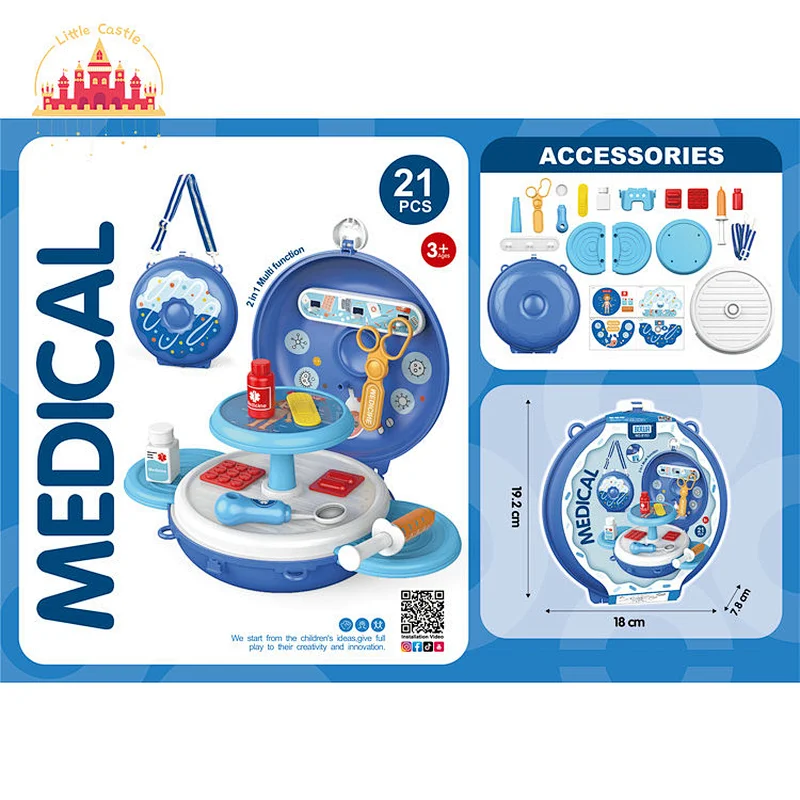 42 Pcs Doctor Set Toy Kids Pretend Role Play Plastic Medical Table SL10G113