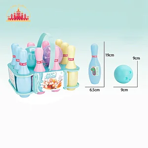 Hot Selling Indoor Sports Ball Game 19 CM Plastic Bowling Set Toy For Kids SL01F176