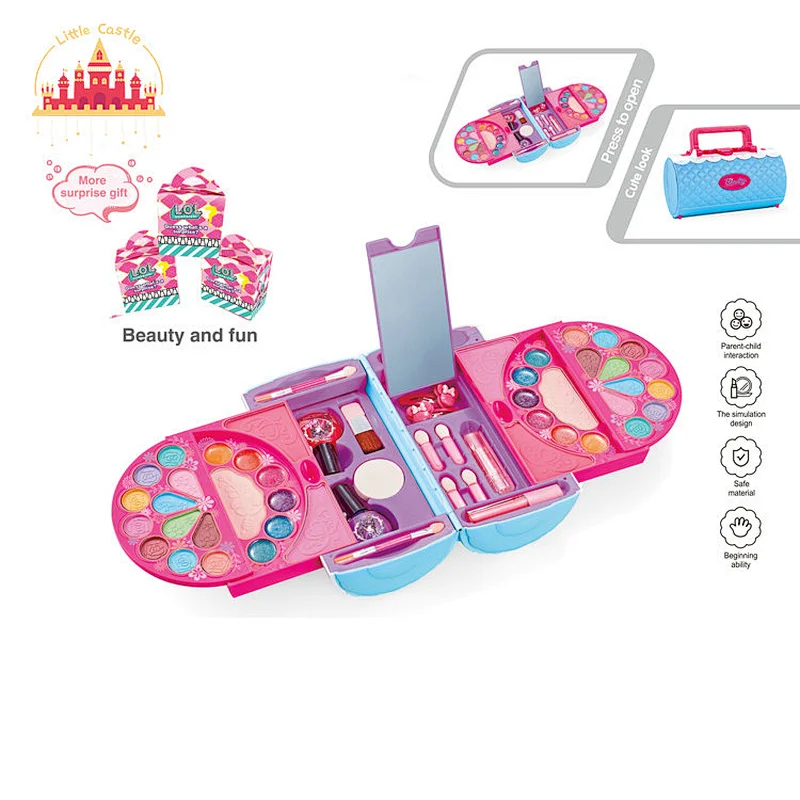 Customize Beauty Set Toys Pretend Play Plastic Makeup Suitcase For Kids SL10A261