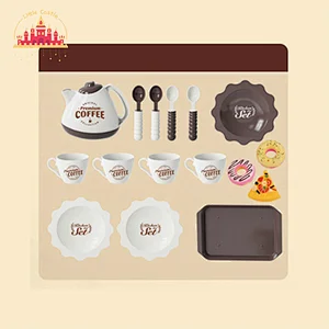 New Arrival Afternoon Tea Pretend Play Plastic Coffee Set Toys For Kids SL10D380