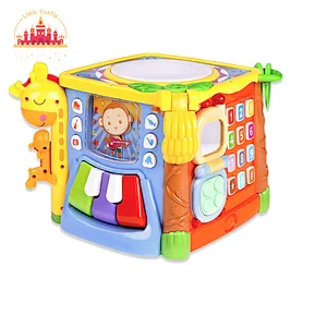Educational Toys Hexahedron Multifunctional Baby Game Plastic Hand Drum For Kids SL12D001