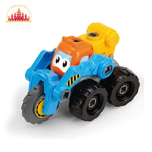 Creative DIY Construction Truck Cartoon Plastic Cutting Vehicle Toy For Kids SL04A334