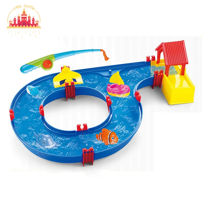 New Arrival Funny Fishing Game Assembly Plastic Water Park Toy For Kids SL01A384