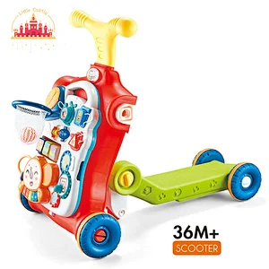 4 In 1 Educational Play Table Push Scooter Plastic Activity Walker For Baby SL16E011