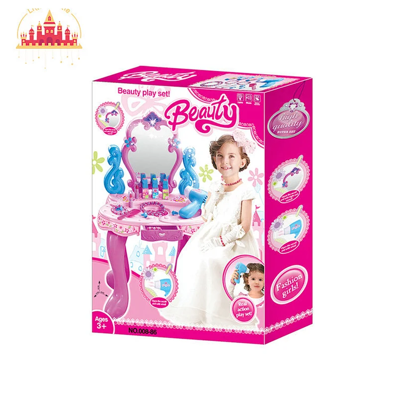 Customize Kids Princess Plastic Dressing Table Toy Set With Light Music SL08H017