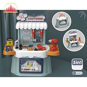 Hot Sale Repair Tool Set Pretend Play 3 In 1 Plastic Tool Table For Kids SL10G283