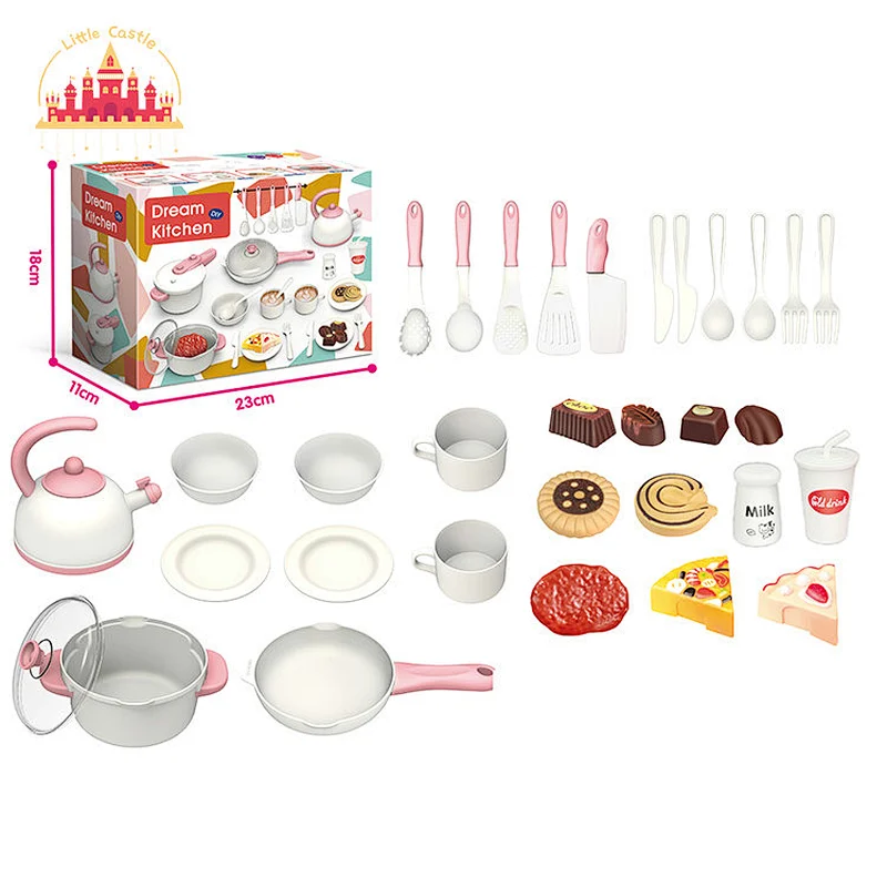 New Arrival Funny Pretend Role Play Plastic Afternoon Tea Set Toys For Kids SL10D896
