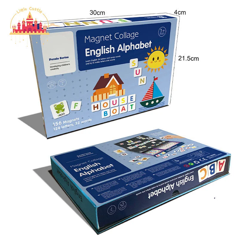 Hot Sale Early English Learning Toy DIY Magnetic Alphabet Puzzle For Kids SL14D009