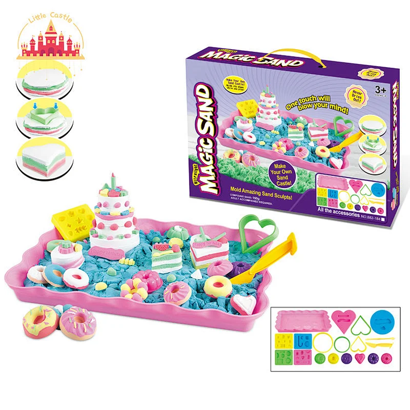 Creative DIY Magic Play Sand Educational Non-toxic Kids Space Sand Set SL01A181