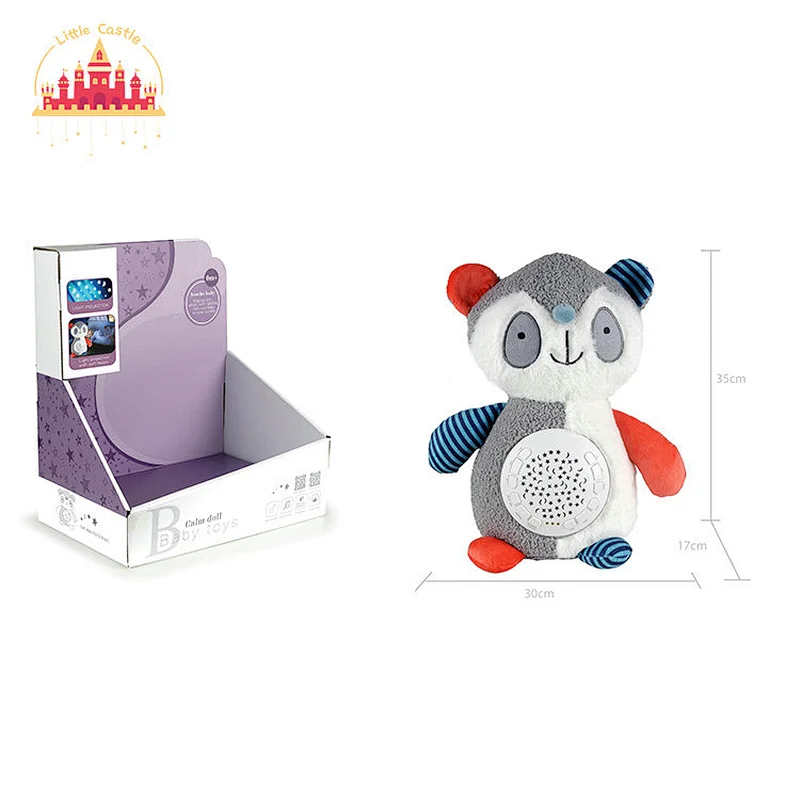 Wholesale Cute Owl Stuffed Night Lamp Soother Projection Plush Toy For Baby SL21E029