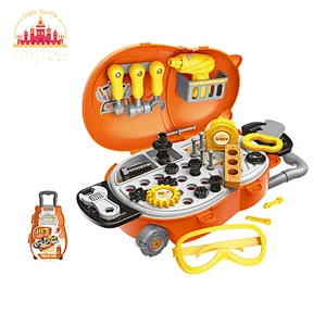 Portable Bear Trolley Case Pretend Play Plastic Tool Set Toy For Kids SL10G100