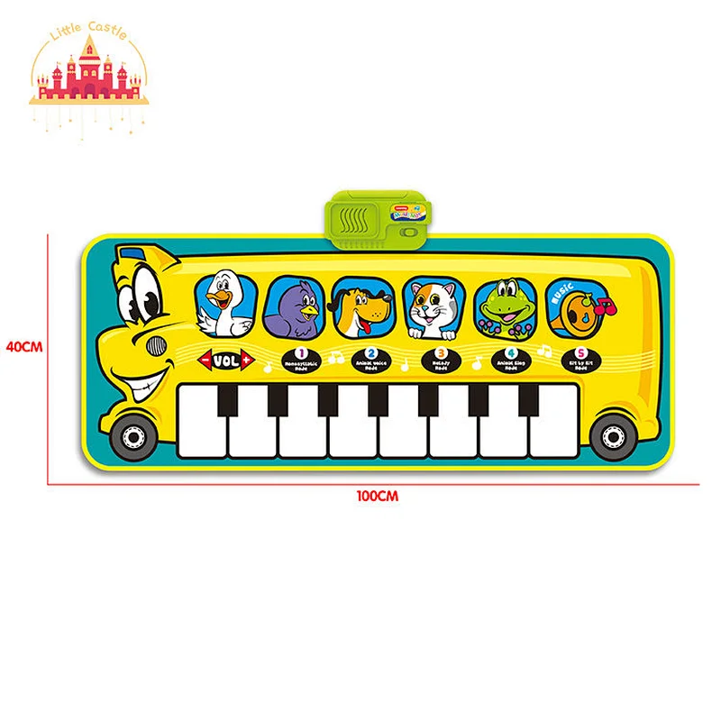 Cartoon Educational Piano Play Mat Electronic Portable Musical Blanket For Kids SL07D013
