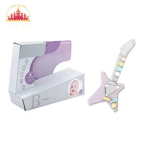 Early Educational Musical Instrument Electric Plastic Guitar Toy For Kids SL21G002
