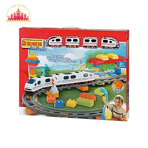 Hot Selling Assembly 99 Pcs Plastic Electric Train Track Set Toy For Kids SL04C007