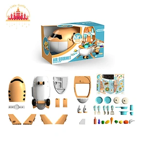Popular Kitchen Set Toy 2 In 1 Airplane Shape Plastic Cooking Table For Kids SL10G303