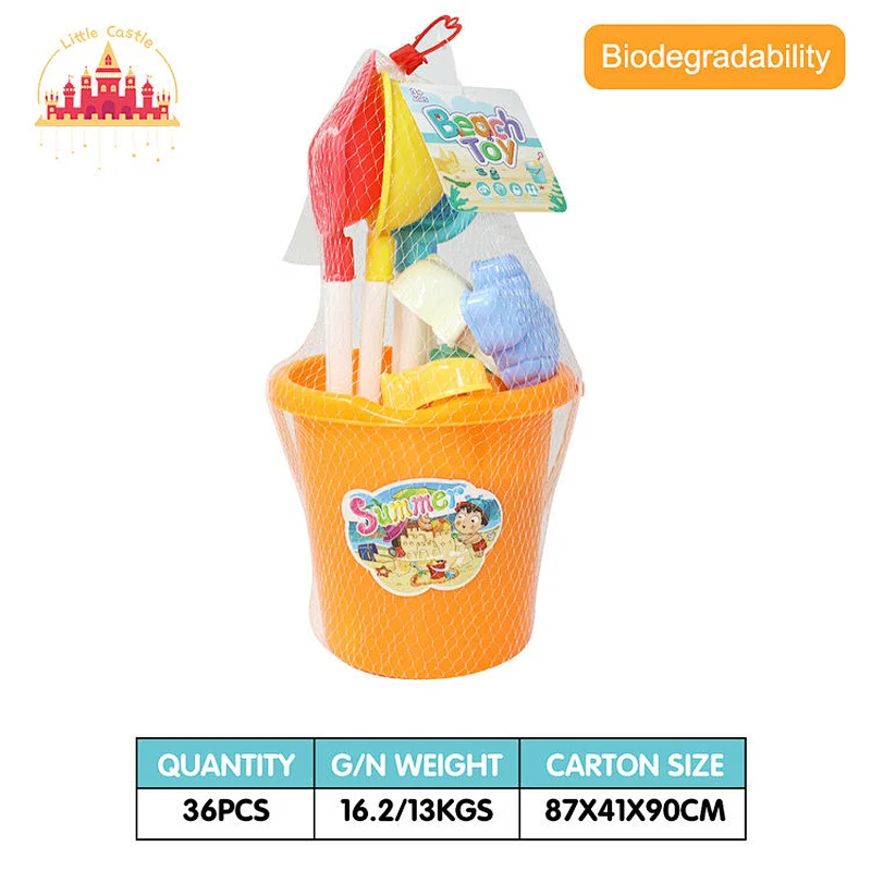 Hot Selling Kids Outdoor Beach Toy 6 Pcs Truck Shape Sand Tools Set SL19A007