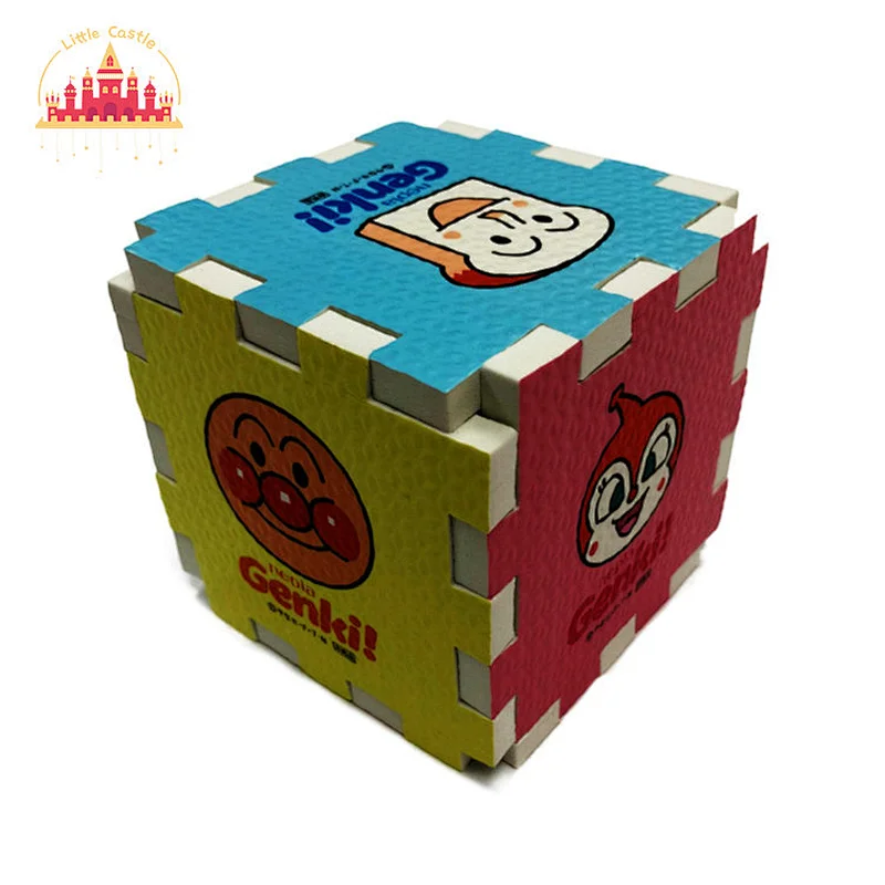 Hot Sale Assembly Geometric Shape Matching Cube Soft EVA Puzzle Mat For Kids SL18A022