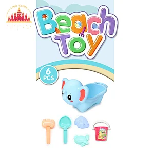 New Design Outdoor 6 Pcs Cute Cartoon Elephant Beach Sand Toy For Kids SL19A003
