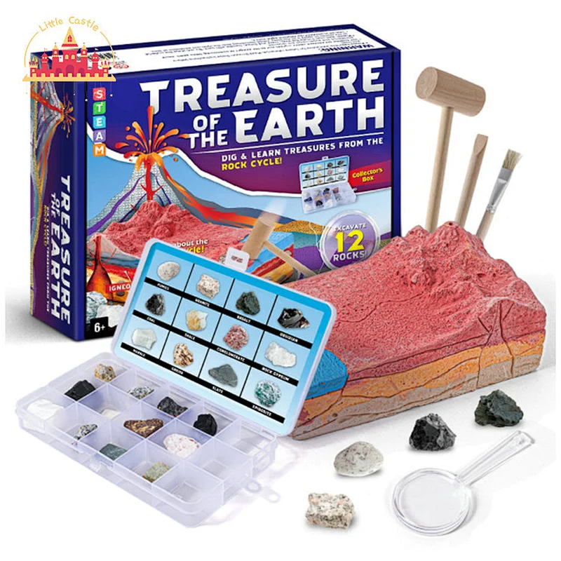 Archaeological Excavation Kit Kids Diy Dinosaur Tooth Digging Mining Toy SL17A088