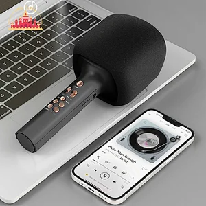 Hot Selling Karaoke Wireless Bluetooth Handheld Microphones With Speaker SL07C004