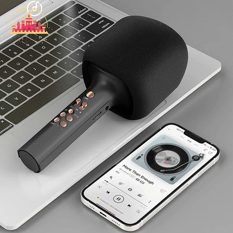 Hot Selling Karaoke Wireless Bluetooth Handheld Microphones With Speaker SL07C004