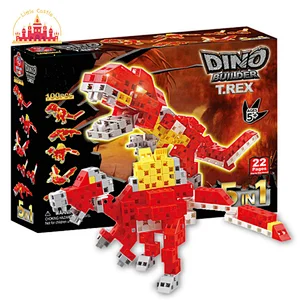 Assembly 100Pcs Plastic Dinosaur Model Enlightenment Puzzle For Kids SL17A064
